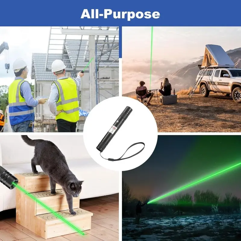 High-Power Green Laser Pointer – Visible Beam for Night Sky & Outdoor Adventures