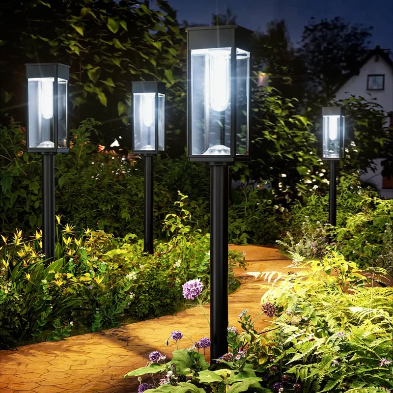 Elegant Solar Pathway Lights Modern Luxury IP65 Waterproof