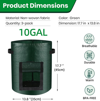 🔥Limited TimePromotion 50% OFF🌱10 Gallon Premium Potato Grow Bags