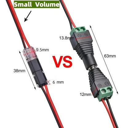🔥LAST DAY 50% OFF - 🛠️💥Double-Wire Plug-in Connector Led Light Strip Connectors 2 Pin