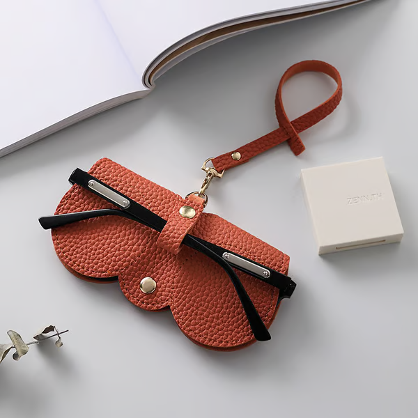 🔥Limited TimePromotion 50% OFF🔥 Soft PU Leather Sunglasses Bag👓️