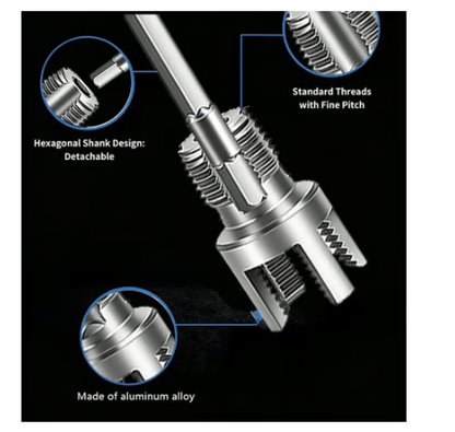 🔥Limited TimePromotion 50% OFF🔥 Pipe Tapping and Threading Tool | Dual-Specification Compatible