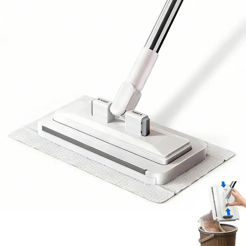 Disposable Mop Hands-Free Floor Mop with Clamp
