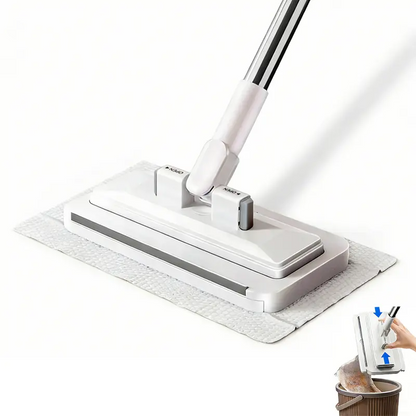Disposable Mop Hands-Free Floor Mop with Clamp