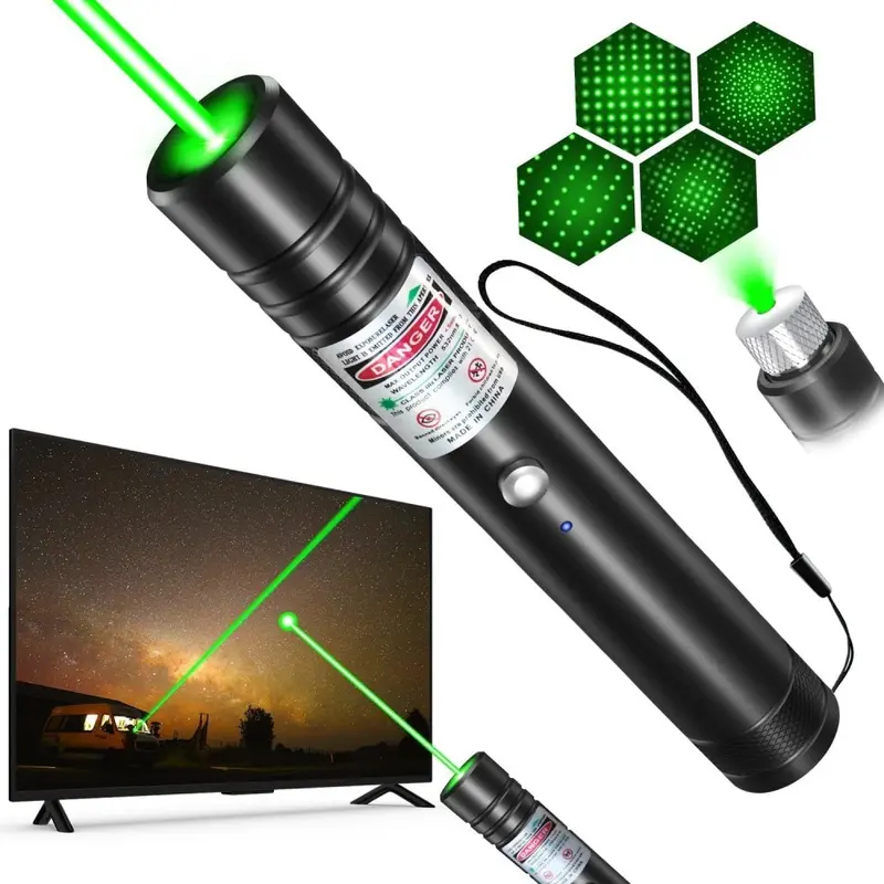 High-Power Green Laser Pointer – Visible Beam for Night Sky & Outdoor Adventures