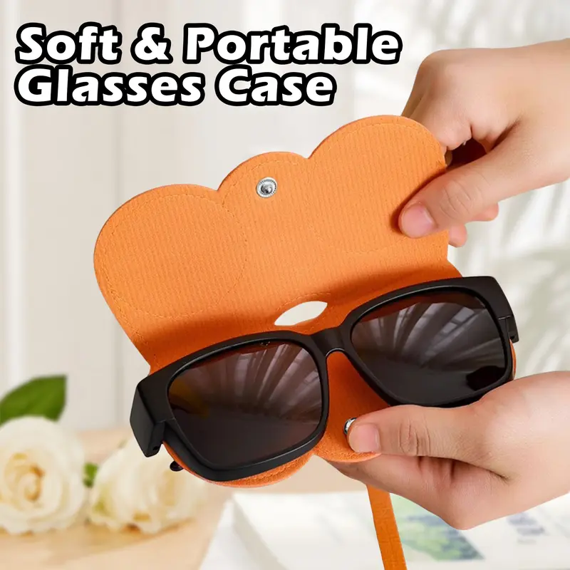 🔥Limited TimePromotion 50% OFF🔥 Soft PU Leather Sunglasses Bag👓️