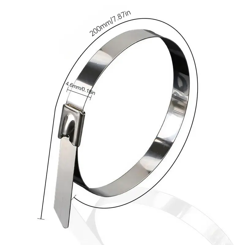 🔥Limited TimePromotion 50% OFF🔥 Metal Zip Ties 304 Stainless Steel  Heavy-Duty Self-Locking Cable Ties