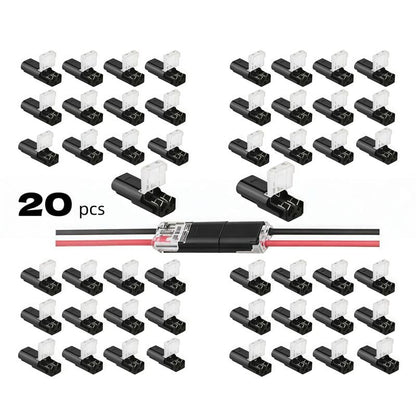 🔥LAST DAY 50% OFF - 🛠️💥Double-Wire Plug-in Connector Led Light Strip Connectors 2 Pin