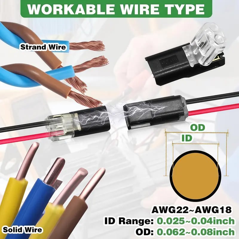 🔥LAST DAY 50% OFF - 🛠️💥Double-Wire Plug-in Connector Led Light Strip Connectors 2 Pin