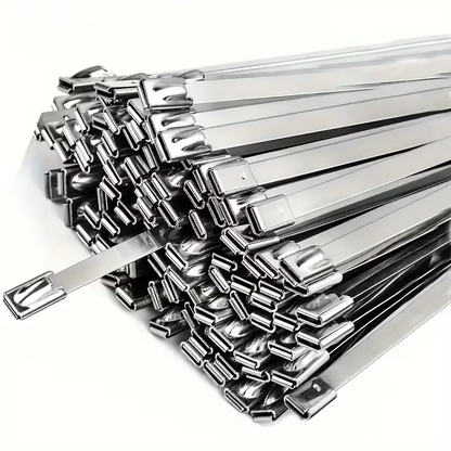 🔥Limited TimePromotion 50% OFF🔥 Metal Zip Ties 304 Stainless Steel  Heavy-Duty Self-Locking Cable Ties