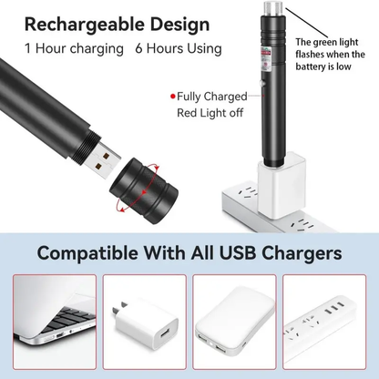 High-Power Green Laser Pointer – Visible Beam for Night Sky & Outdoor Adventures