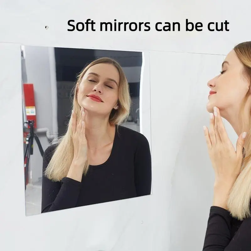20x40 Inch Self-Adhesive Mirror Sticker – Soft Glass Mirror for Doors & Walls