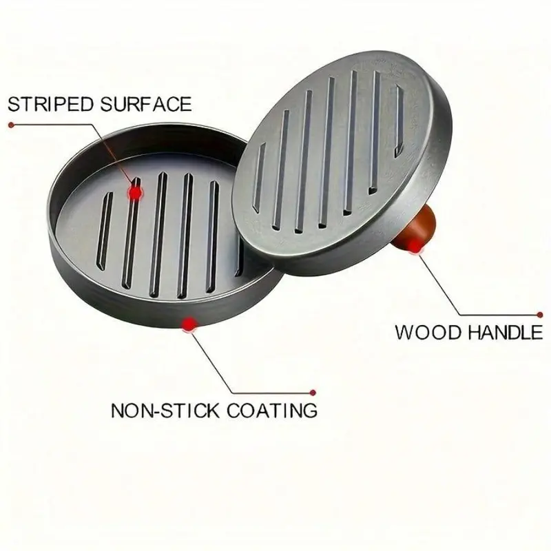 Non-Stick Burger Press – Hamburger Patty Maker Mold for Perfectly Shaped Patties