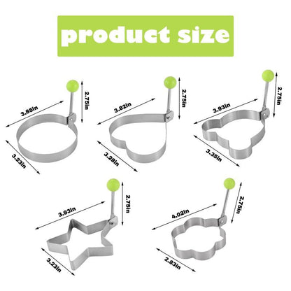 5 Counts Set Fried Egg Rings Molds