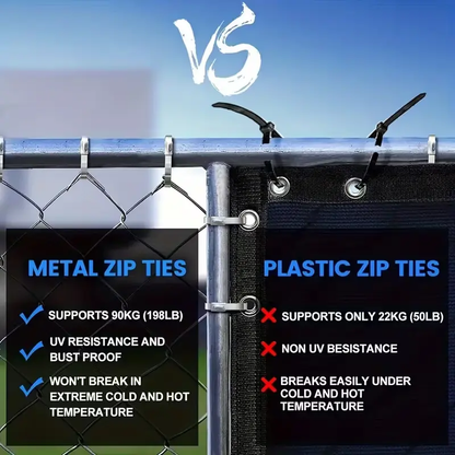 🔥Limited TimePromotion 50% OFF🔥 Metal Zip Ties 304 Stainless Steel  Heavy-Duty Self-Locking Cable Ties