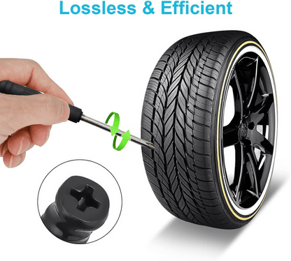 🔥Limited Time Promotion 50% OFF 🔩2-Size Tire Repair Kit – 60 Rubber Nails for Quick Puncture Fixes