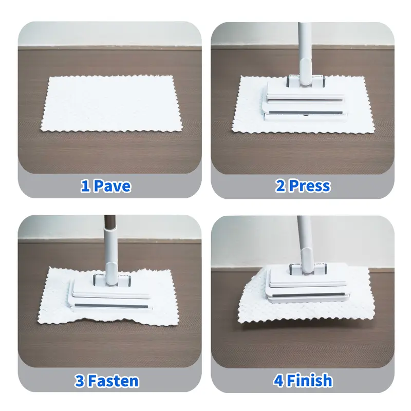 Disposable Mop Hands-Free Floor Mop with Clamp