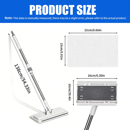 Disposable Mop Hands-Free Floor Mop with Clamp