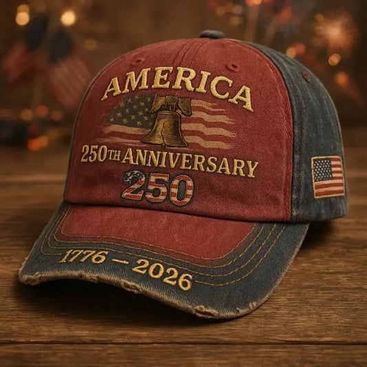 💥Hot Sale💥 US 250th Anniversary Embroidered Baseball Cap