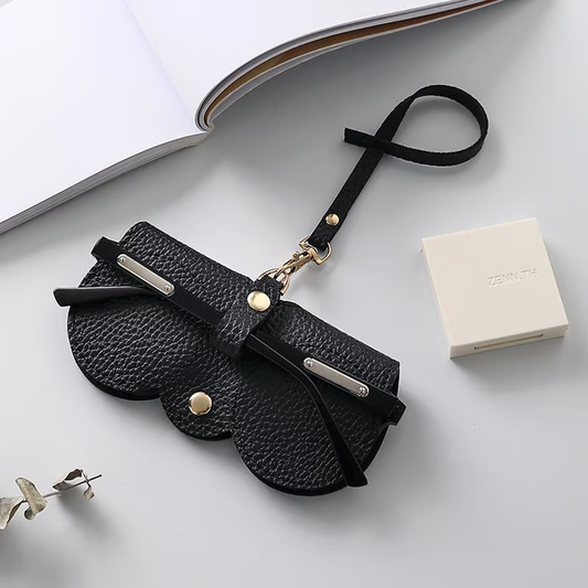 🔥Limited TimePromotion 50% OFF🔥 Soft PU Leather Sunglasses Bag👓️