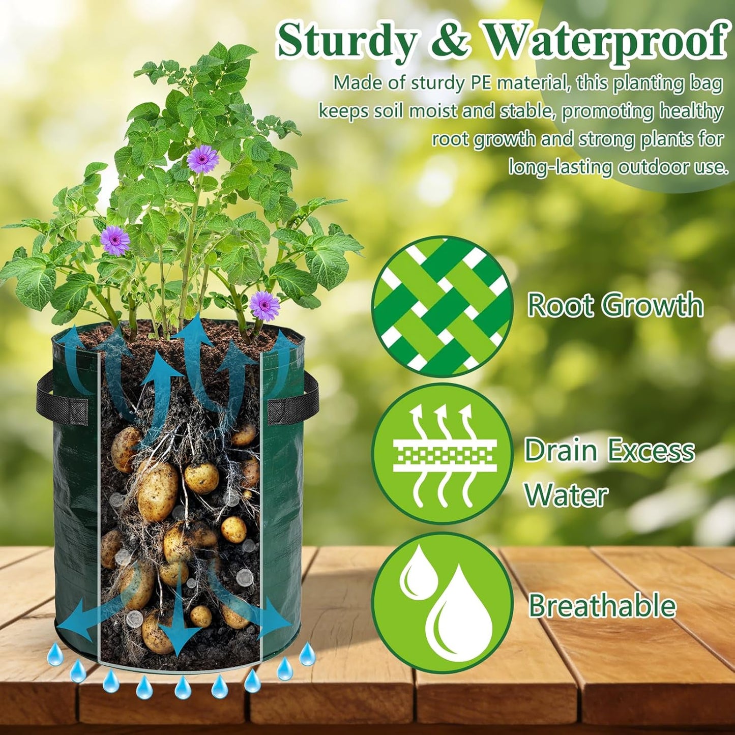 🔥Limited TimePromotion 50% OFF🌱10 Gallon Premium Potato Grow Bags