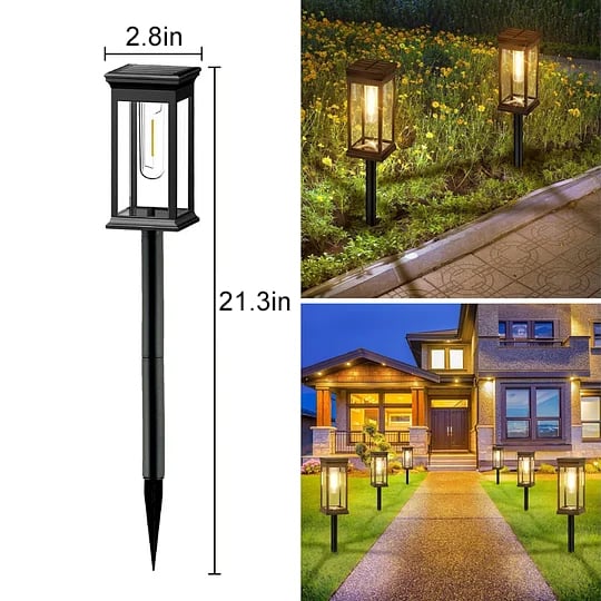 Elegant Solar Pathway Lights Modern Luxury IP65 Waterproof