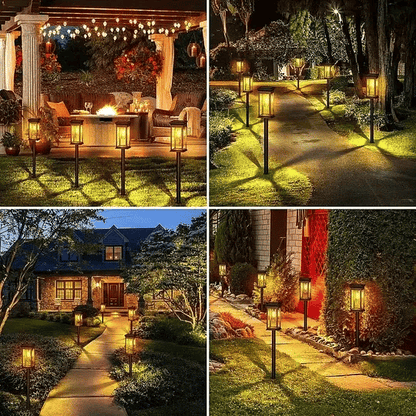 Elegant Solar Pathway Lights Modern Luxury IP65 Waterproof