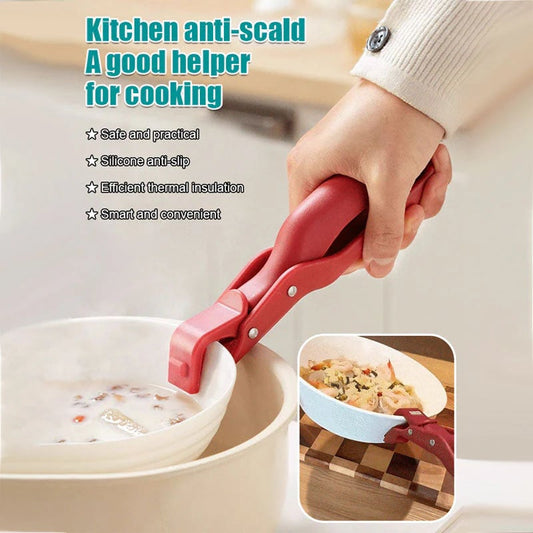 💥Last Sale 50% OFF🍜Multi-Purpose Anti-Scald Bowl Holder Clip for Kitchen | Multi-Grip & Heat-Resistant Kitchen Tool✅