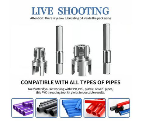 🔥Limited TimePromotion 50% OFF🔥 Pipe Tapping and Threading Tool | Dual-Specification Compatible