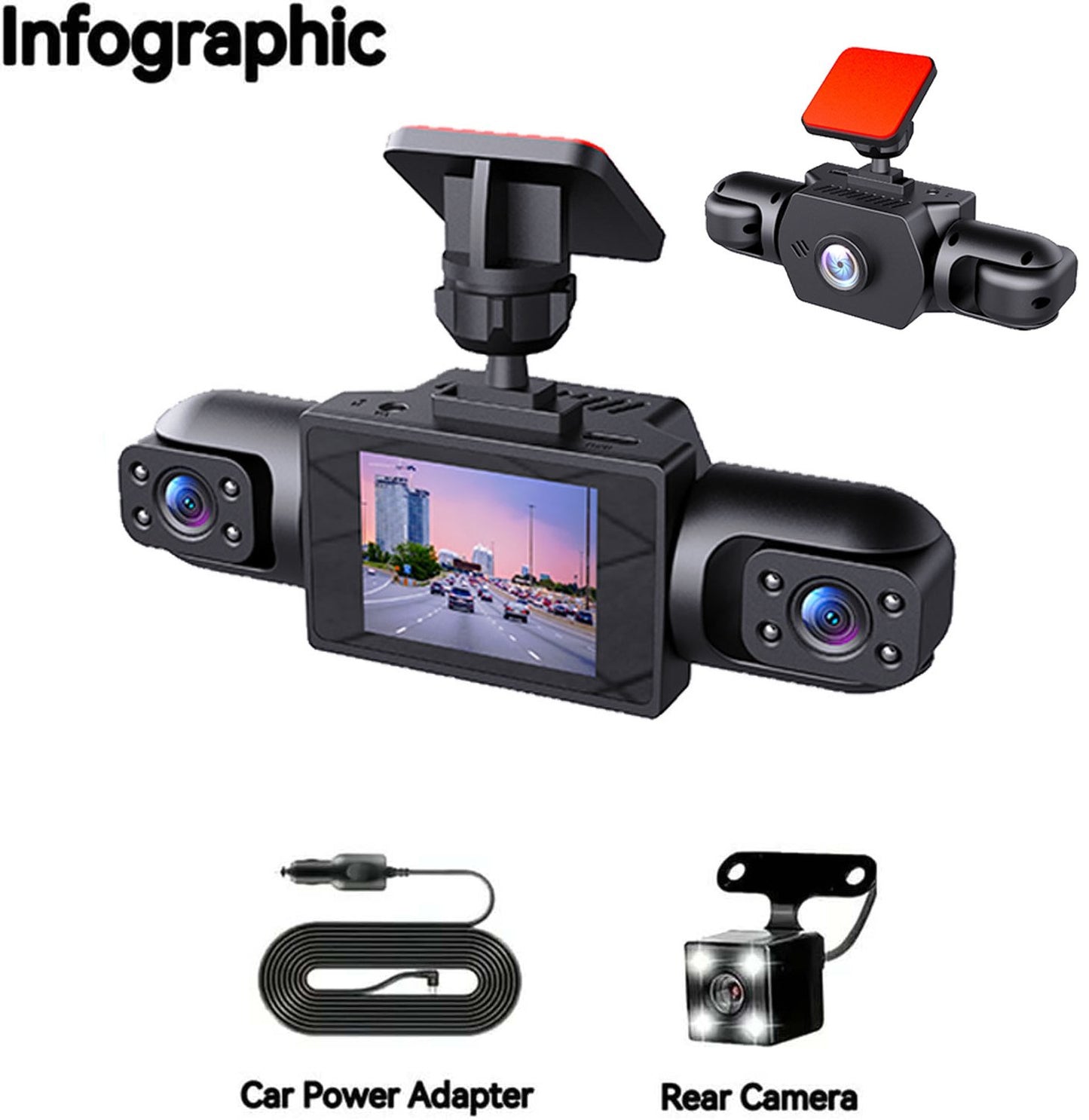 🎁LAST DAY 49% OFF🔥Full View Car Dashcam System