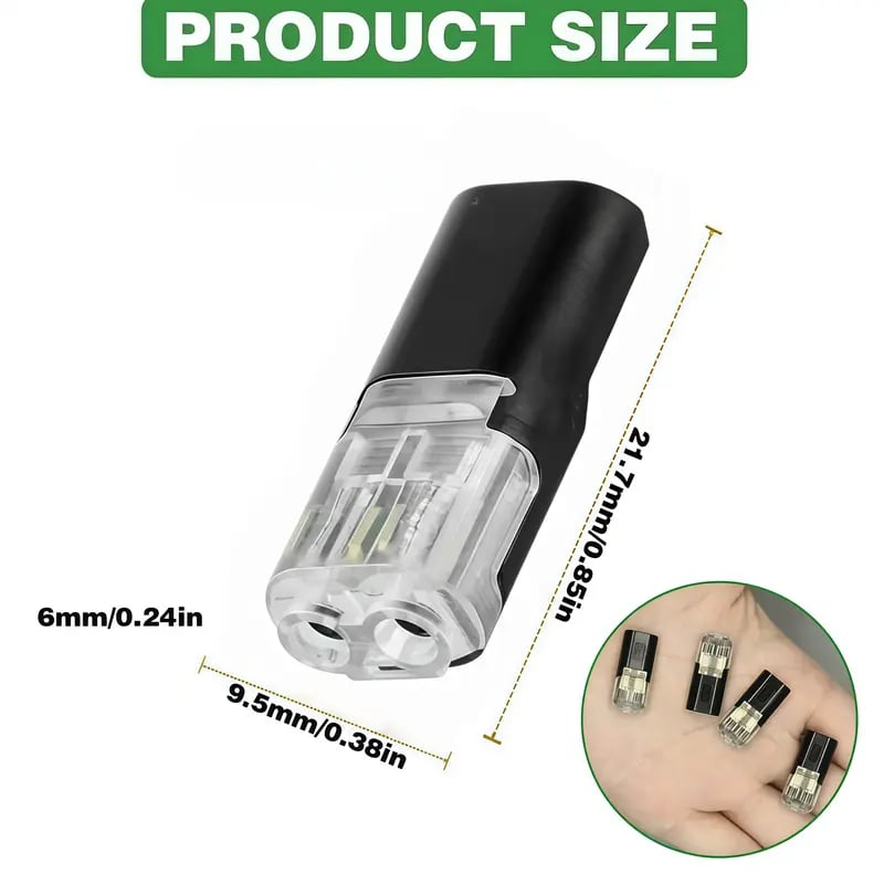 🔥LAST DAY 50% OFF - 🛠️💥Double-Wire Plug-in Connector Led Light Strip Connectors 2 Pin