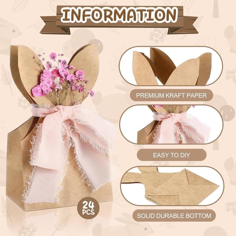 🔥Limited Time Promotion 50% OFF 🐰Boho Bow Goodie Bags for Egg Hunts