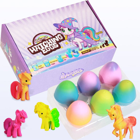 🔥Easter Hot Sellers-🦄6 Pack Hatching Growing  Eggs Rainbow Colorful Eggs🥚